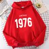 Hot Vintage 1976 Printed Women And Men Hoodies Loose Pullover Hooded Plus Size Autumn And Winter Long Sleeve Couple Sweatshirt