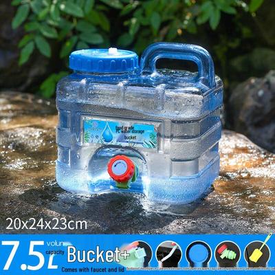 7.5L Portable Outdoor Water Storage Bucket
