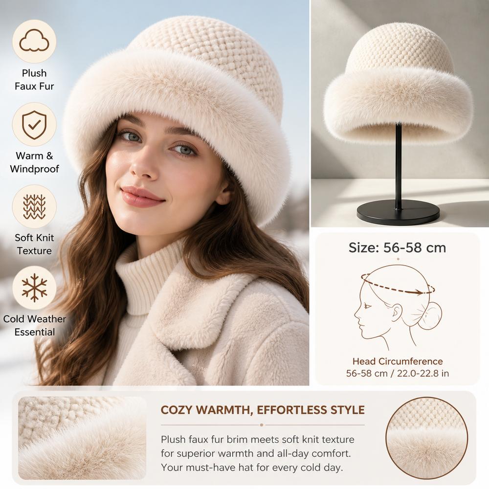 Solid Color Winter Hat Plush Fisherman Hat New Berets Outdoor