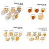 5pcs/7pcs Irregular Chunky Smooth Rings Vintage Retro Metal Ring  Matchable Jewelry