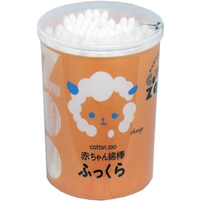 Cotonetes Cotton ZOO Baby em formato de ovo gordinho 120 peças