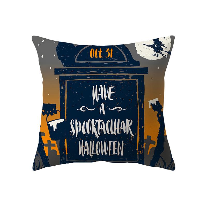 Pumpkin Halloween Theme Pillow Cover Sofa Cushion  Holiday Gift Party Decoration Home Decor