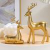 Durable Christmas Reindeer Ornament Resin Figurine DIY Holiday Tabletop Decorations For Festival Home Tabletop Decors