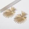 Shape Fan Stud Vintage Heart Ear Earrings Statement Party