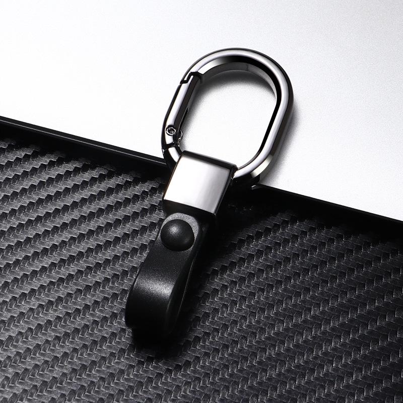 Luxury Zinc Alloy Keychain Pendant - Men's Waist Hanging Ring