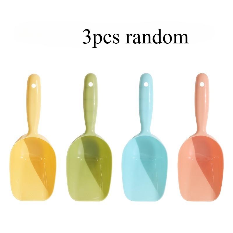 3/5pcs Colorful Spade | Multi-functional Scientific Design, Suitable for Pet Feeding and Cleaning, Kitchen, Garden, Beach