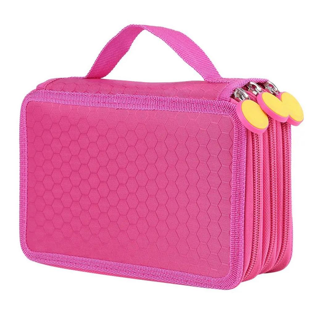 72 Holes Four Layers Pencil Case Large Capacity Kawaii Pen Storage Bag Korean Stationery Back To School Office Supplies