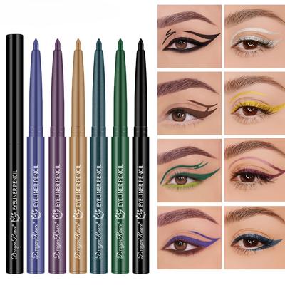 Schnelltrocknender, Geschmeidiger und Wasserfester Bunter Eyeliner Stift. Setzt in Einem Zug. Ein Muss für Anfänger.