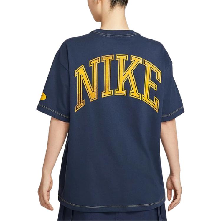 Nike Nsw Street Os S/S Baumwolle Bequem Locker Mode Vielseitiges T-Shirt Damen Tops HV4973-410