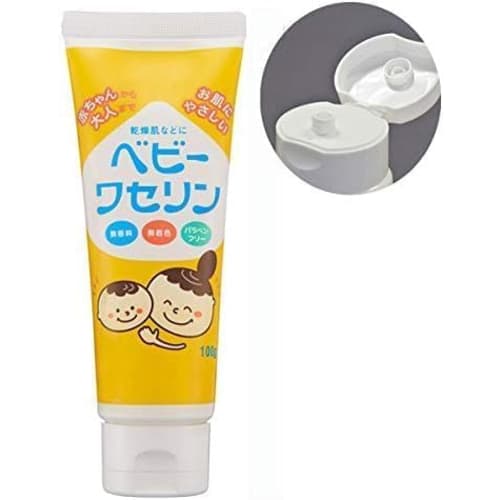 Kenei Pharmaceutical Baby Vaseline Moisturizing Cream, 100g, for Dry Skin, Fragrance-Free