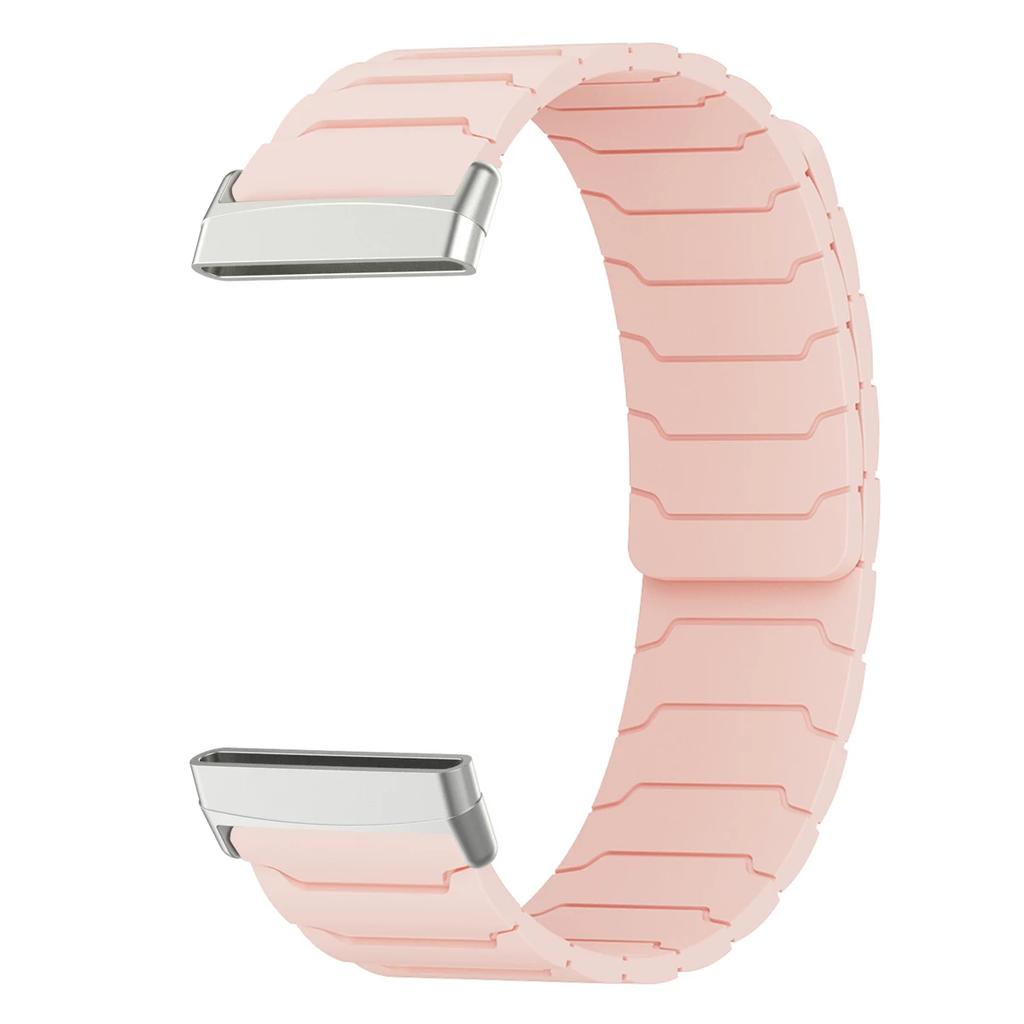 Magnetic loop strap for Fitbit watch versa 4/3 two color silicone band for versa 2/1 sport Bracelet replacement Wristband