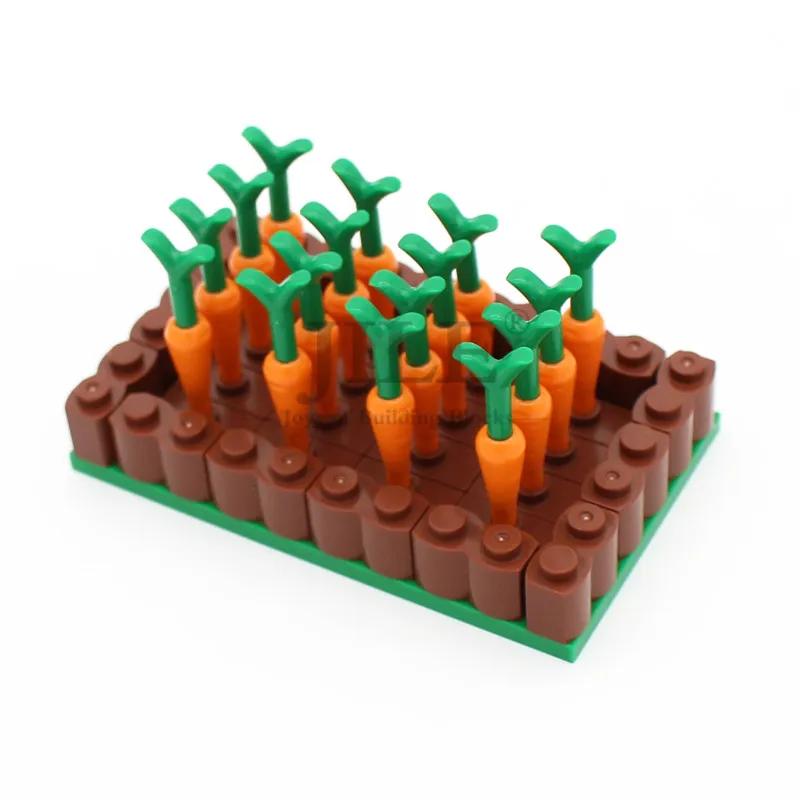 Funny Farm Building Blocks Crop Plant Pumpkin Radish Pineapple Mushroom Maize City Street View Bricks Compatible with Assembles