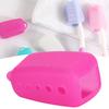 Silikon Zahnbürstenkopfschutz Elektrische Zahnbürste Schutzkappe für Zuhause Reise CampingRosarot