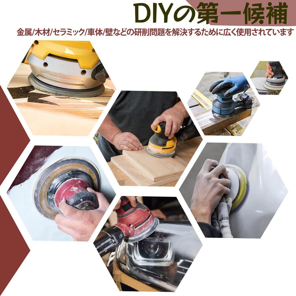 MORLARCO Random Sander Pack of Round Sanding for Electric for Metal and Automotive Maintenance Paper, 125mm, 40-600 Grit, 100, Magic-Type, 8-Hole,