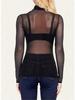 European & American Mesh See-Through Women's Versatile T-Shirt (2023)