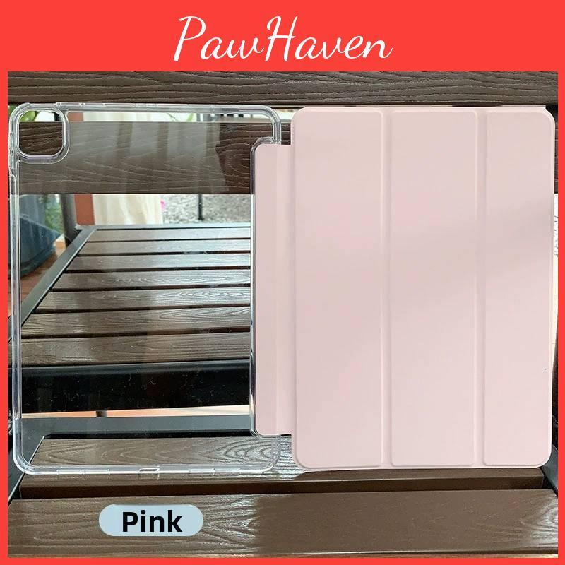 Ipad Air For 2 Tablet Computer Protective Case Solid Color Triple Fold Design