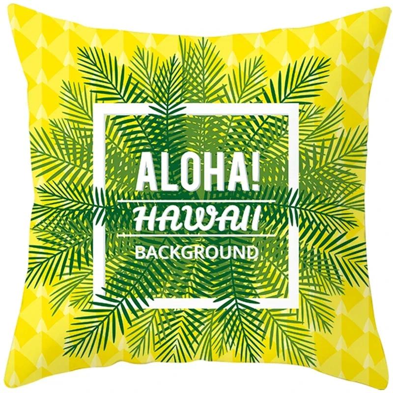 Summer Nordic Plant Pillow Case Tropical Style Cushion Cover Polyester  Pillow Cushion Covers Funda x