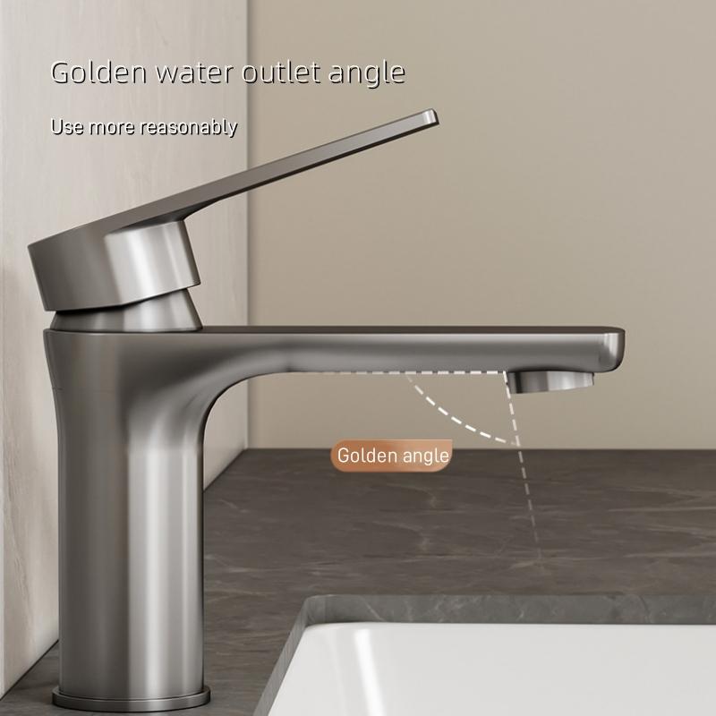 Stainless Steel Faucet Washbasin Sink Hot And Cold Water Household Bathroom Washbasin Bathroom Cabinet Basin Mixer