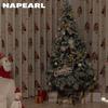 1PC NAPEARL Christmas Blackout Curtains Gold Coin Tree Pattern Printed Curtains for Bedroom Living Room Balcony Window for Home Decor