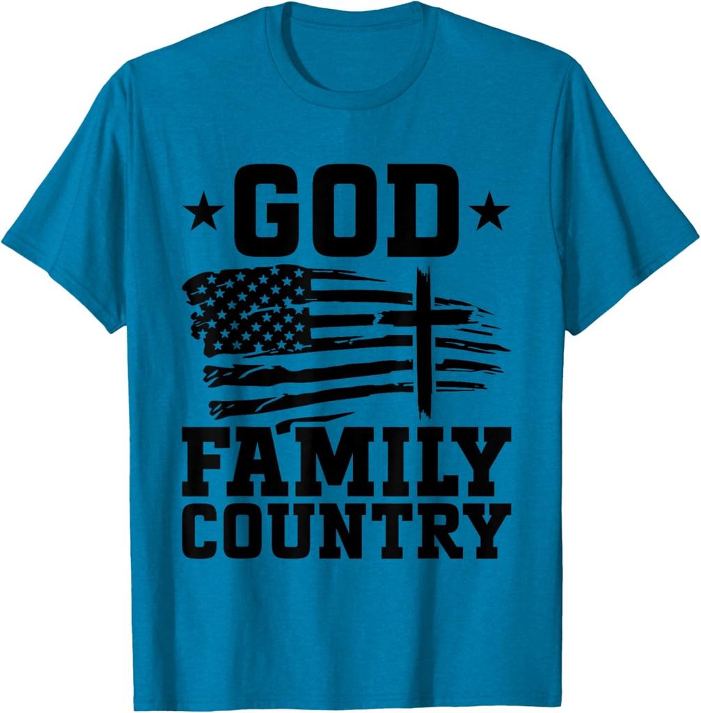 American USA Religious Christian Design Patriotic Unisex T-Shirt