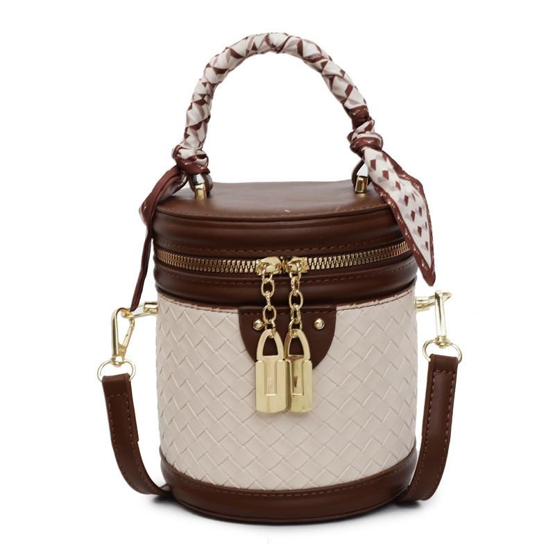 Pu Water Bucket Bag For Women With Quilted Design And Zipper Closure For Daily Use