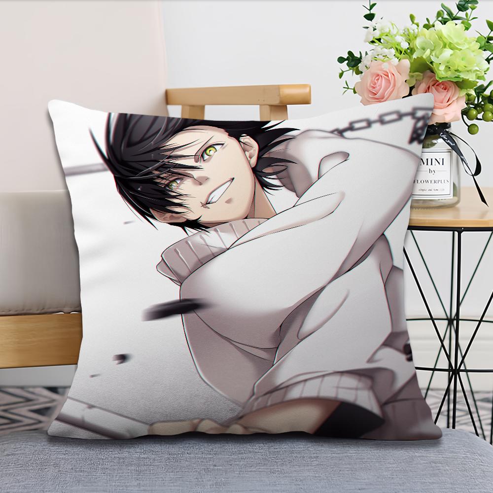 Toji Anime Jujutsu Kaisen F-Fushiguro  Pillow Case Fan Style Square Home Decor Cushion Cover Design Printed