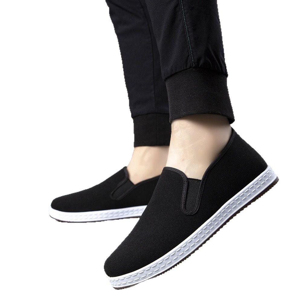 New Versatile Men's Low-top Traditional Thousand-layer Sole Old Beijing Men's Cloth Shoes Soft Sole Light and Comfortable