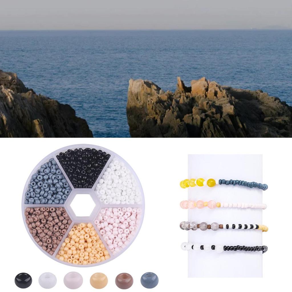 1 set/pungă 3mm vopsea de copt, culoare solidă, mărgele de mei, bricolaj, brățară, colier, cercei, accesorii pentru bijuterii