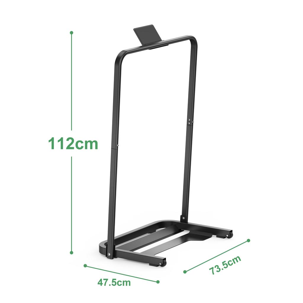 Laufband Griffstange, Universell Kompatibel für 58 cm Breite, Verwandelt Laufband in Sekunden in ein Laufband, Einfacher Transport mit Rädern, Schnelle Montage