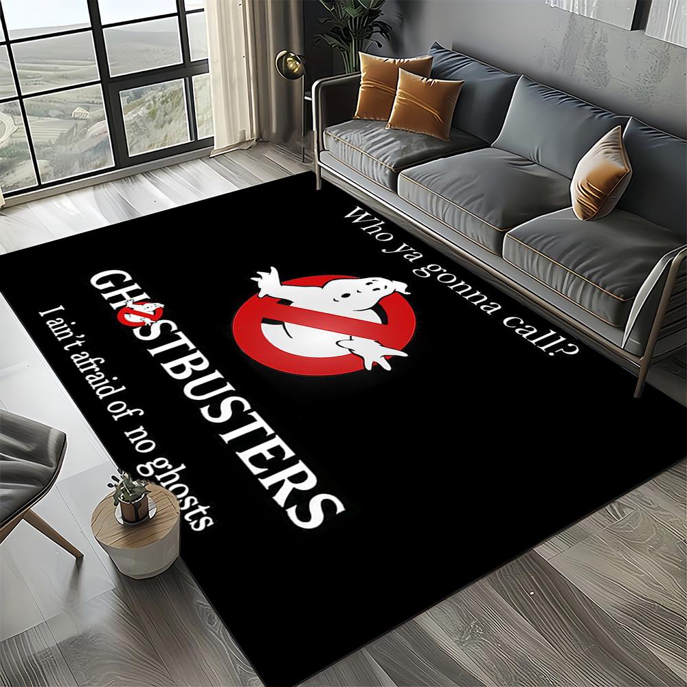 3D G-Ghostbusters 27 Style New Horror Movie Cartoon Carpet Rug for Living Room Bedroom Home Sofa Decoration,Non-slip Floor Mat