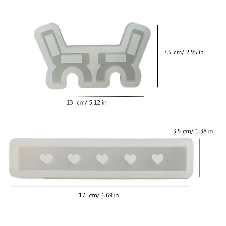 Benches Silicone Molds Plasters Molds Creative Chair Gypsum Molds Castings Molds Craft Supplies