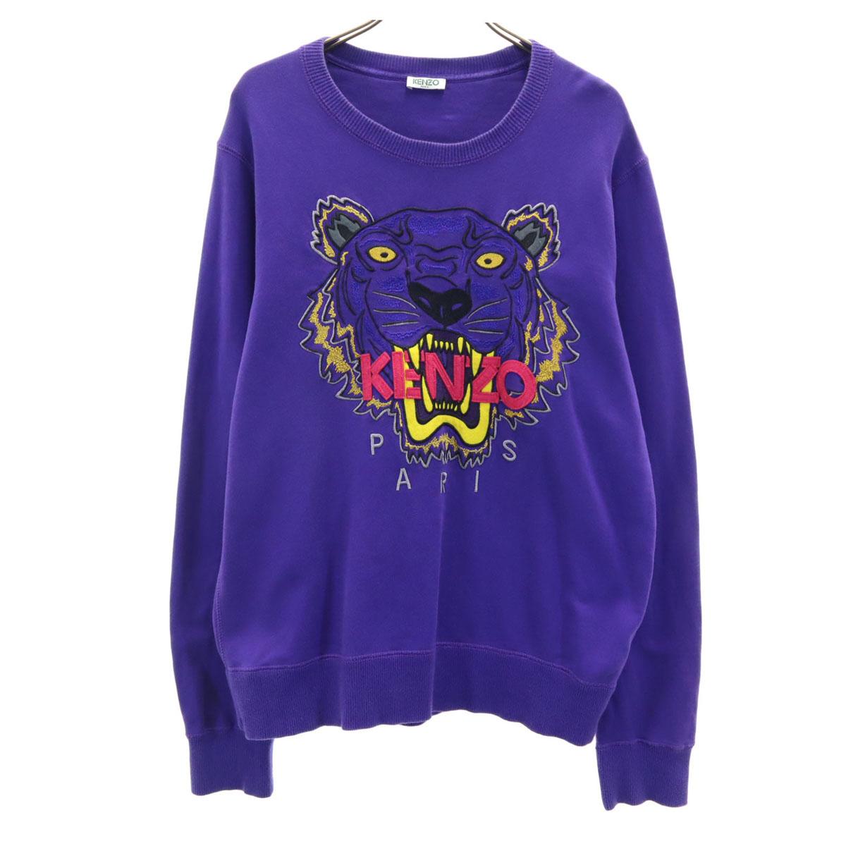 

KENZO Свитшот с длинным рукавом M фиолетовый Тигр Мужской Б/у