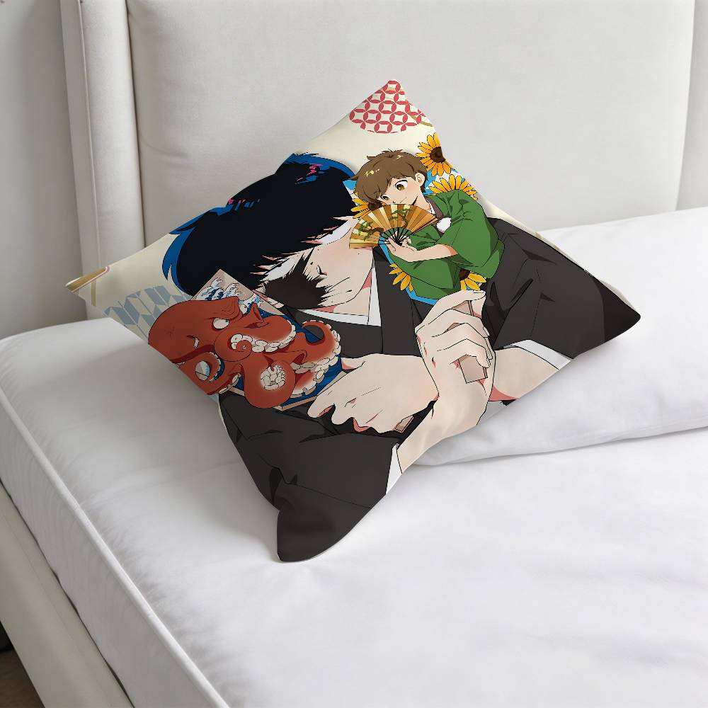 Go For It Nakamura Aiki Hirose Decorative Square Pillow Cover Modern Cushion Case for Living Room Bedroom