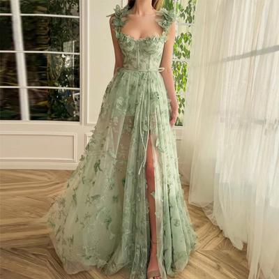 European and American Evening Dresses Women's New Temperament Long Banquet Temperament Elegant Lace Beach Dress