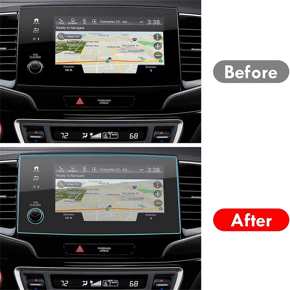 8" Navigation Display Screen Protector Tempered Glass For Honda Pilot 2019-2021
