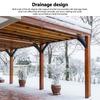 45 Degree Post Bracket 4x4in (Actual 3.2x3.2in) Angle Pergola Bracket with Mounting Screws for Gazebos Tree Houses Cabins Patios