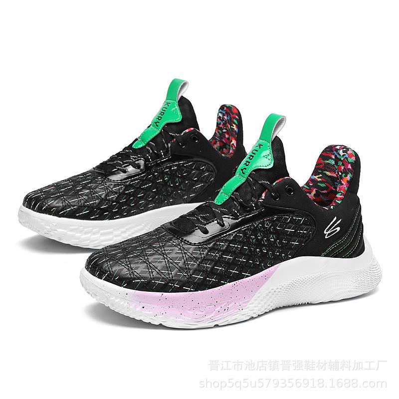 

Баскетбольные кроссовки Curry 9 мужские низкие высококачественные амортизирующие ботинки нескользящие карбоновая пластина кроссовки звук трения спортивная приливная обувь 45