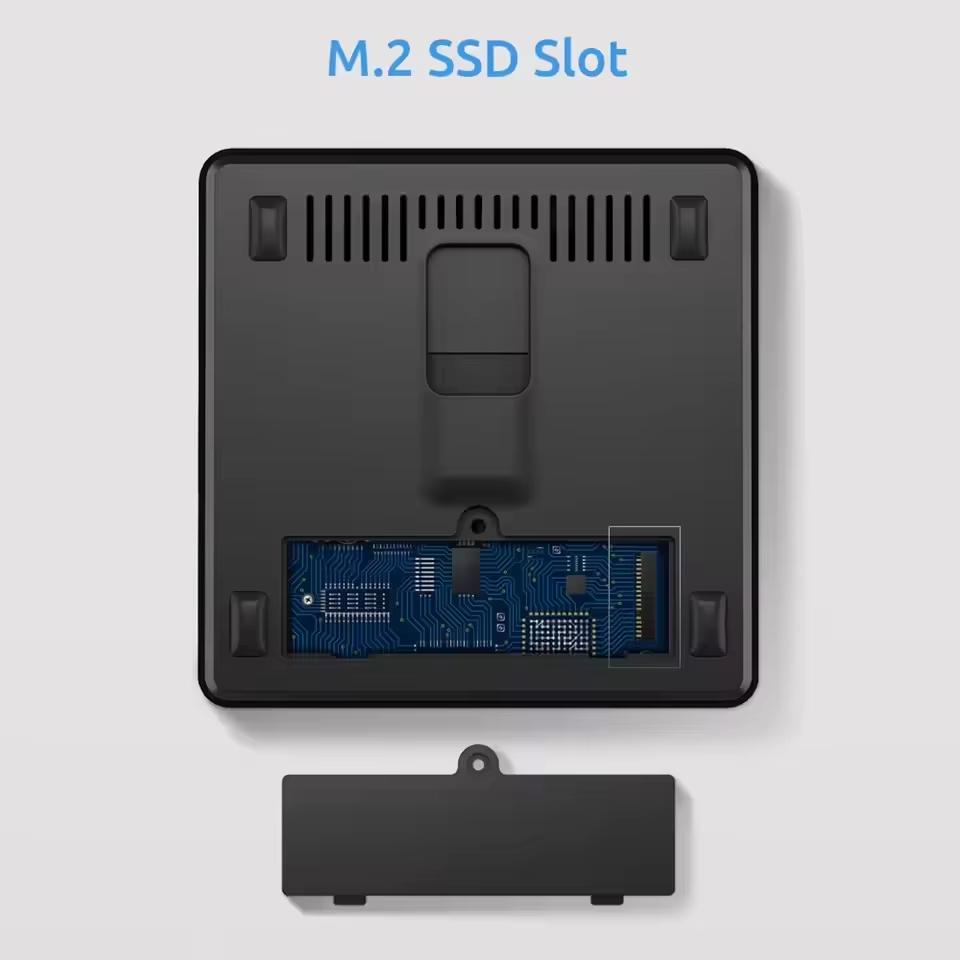 ERVPES Mini PC B20E Windows 11 8GB RAM 128GB SSD Intel 6500Y Micro Desktop Computer Dual-Band WiFi Mini Pc