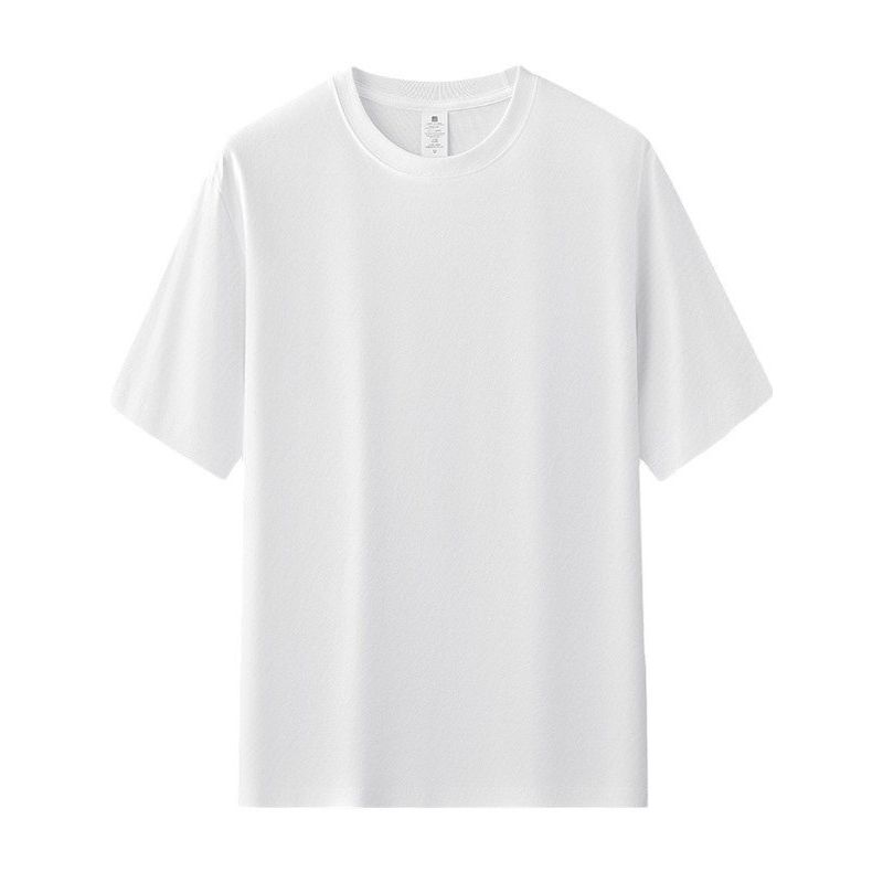 Half Sleeved round Neck Neck Solid Color T-shirt Half Sleeve round Neck Pure Color T-shirt