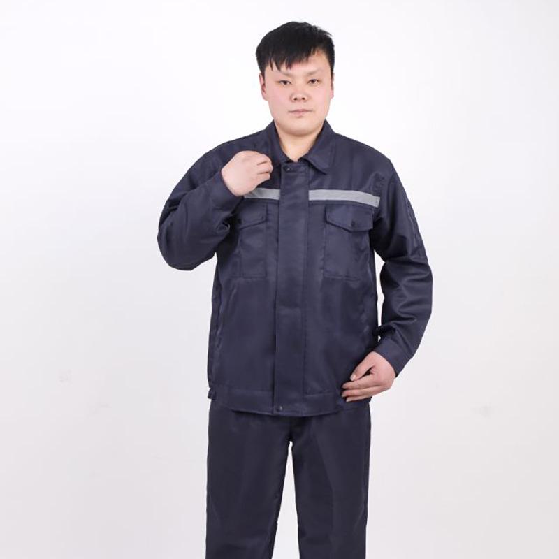 Set de Haine de Lucru pentru Bărbați: Rezistent la uzură, Respirabil, Rezistent la pete, Mânecă lungă pentru primăvară/toamnă, Ideal pentru construcții și ateliere.