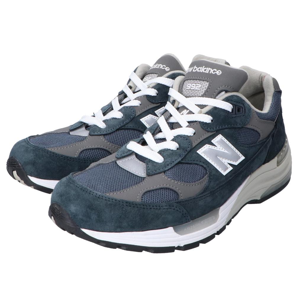 New Balance [Ausgezeichneter Zustand] U992NY Made in USA Wildleder/Mesh Sneaker Schuhe US9 Marineblau Gebraucht