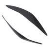 2 Pcs Headlight Eyebrow Left Right Front Light Eyelid Cover Trim for 5 Series F10 Pre‑LCI 2010 to 2013