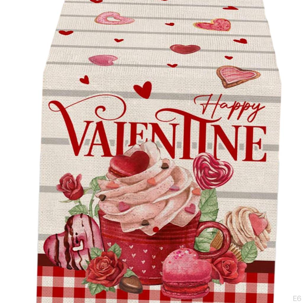 Elegant Valentine's Day Table Runner for Wedding And Christmas Decor