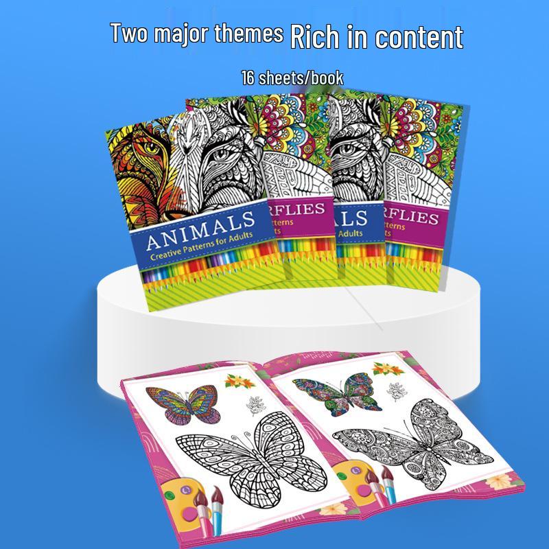 Malbuch für Kinder mit Tiermotiven in Aquarell: Grenzüberschreitendes Zeichnen für Feiertage & Schule