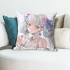 JJinhsi WWuthering Waves Anime Celebrity Merchandise AllMatch Printed Pillow Case Sofa Car Office Room Decoration Protector
