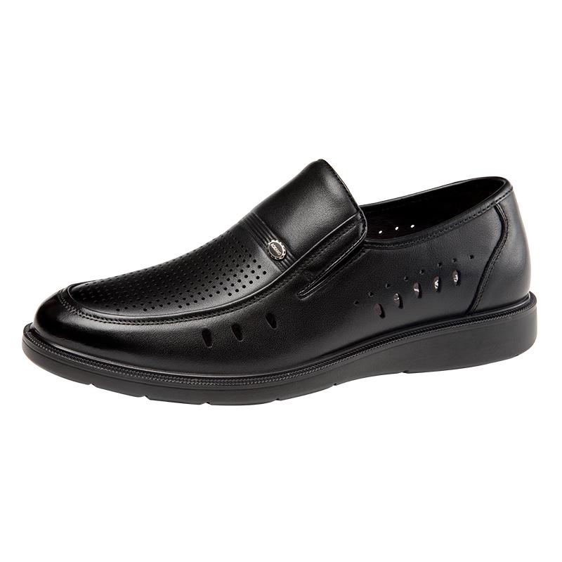 Aokang Men s Breathable Business Casual Slip-on Leather Shoes 40