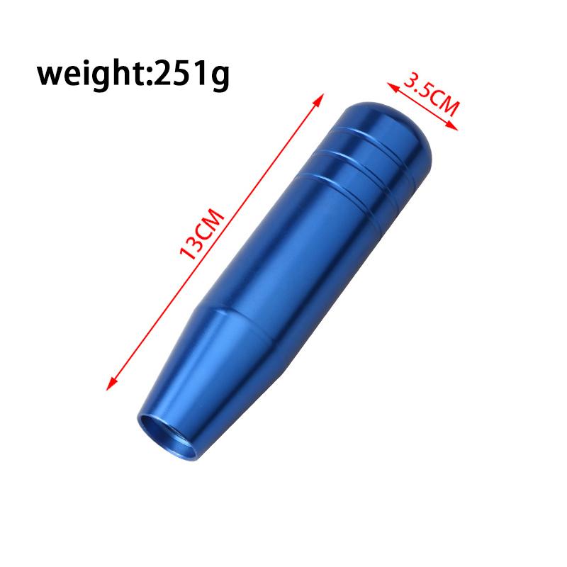 Universal Auto 13cm Length Manual Transmission Gear Aluminum Gear Shift Knob Racing Car Shift Gear Knob With 3 Adapters