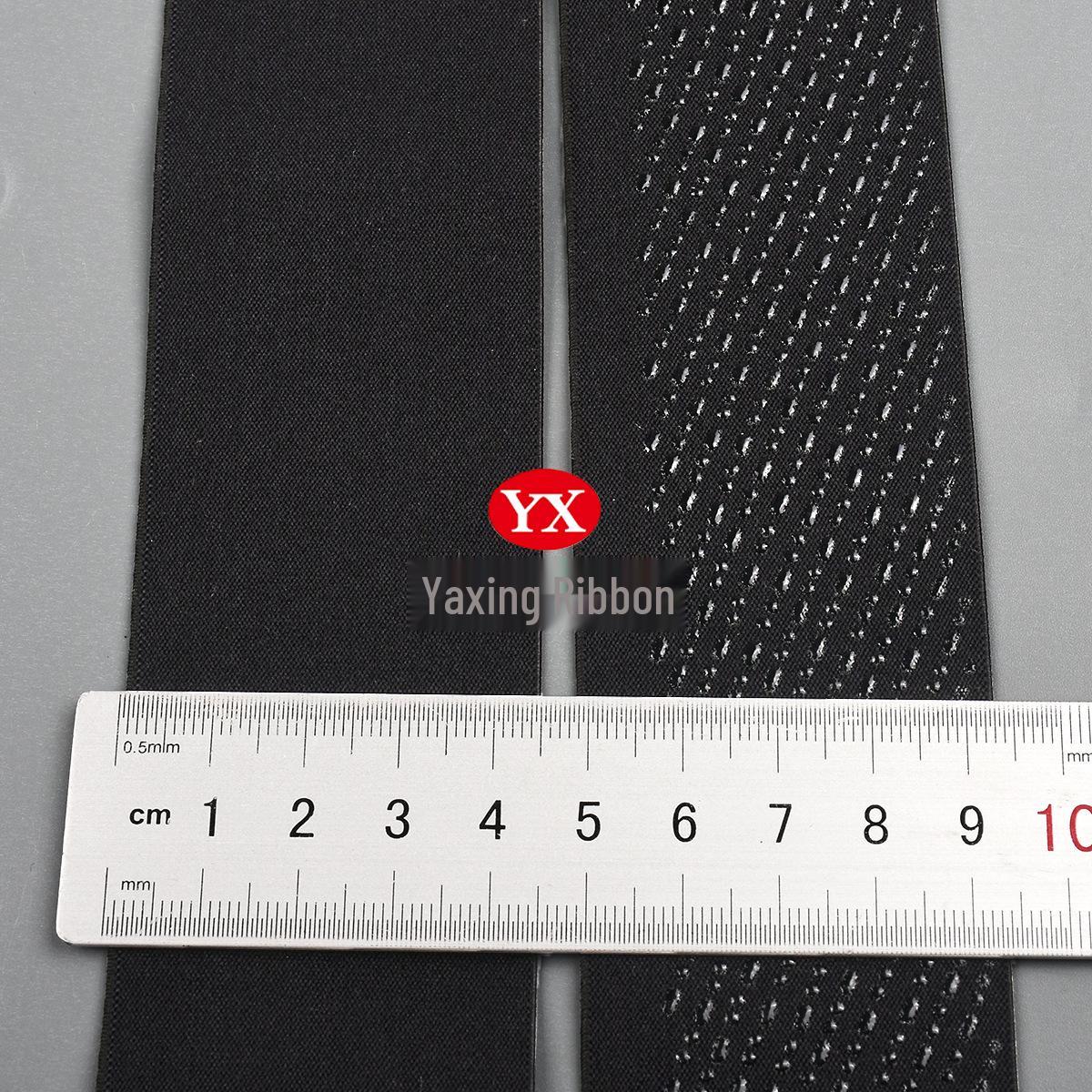 

4.5cm Slanted Silicone Non-slip Elastic Band for Cycling Sports Wear and Waistband чорний
