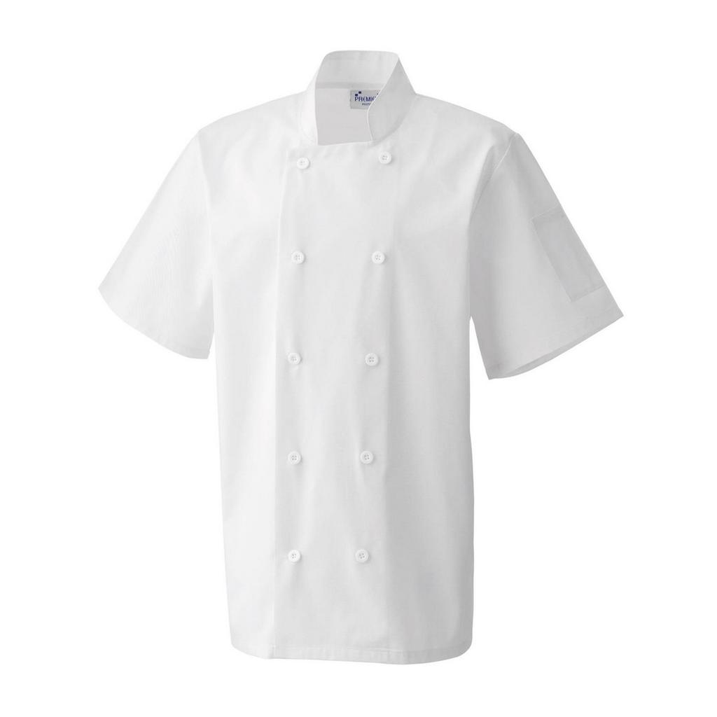 Premier Unisex Adult Short-Sleeved Chef Jacket