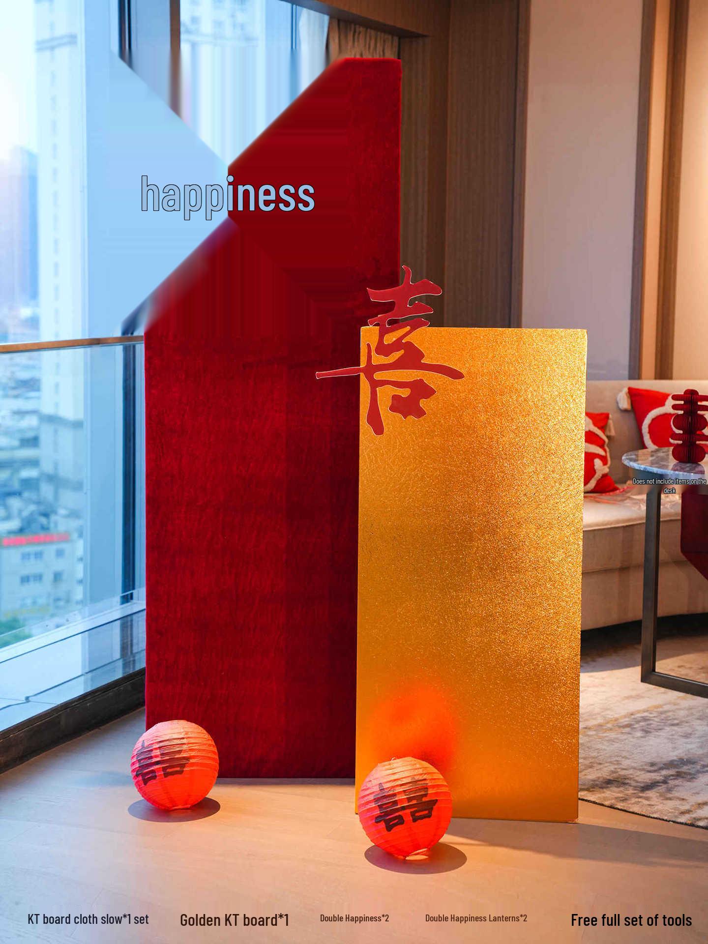 Chinese Wedding Room Decoration: Welcome Sign and Engagement Wall Art